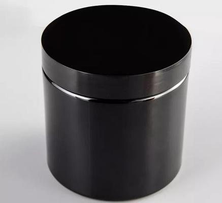 100ml 150ml 200ml Krem Kavanoz Amber Siyah Pet Plastik Beyaz Siyah Kapaklı